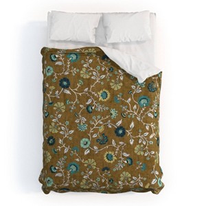 Deny Designs 3pc Full/Queen Schatzi Brown Jaipur Olive Green Comforter and Sham Set - 1 of 4