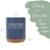 Elanze Designs This Is A Bad Place For A Diet Ceramic Cork Bottom Navy Blue Large Capacity Utensil Holder Crock for Countertop Storage, Stylish & - 2 of 4