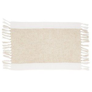 Saro Lifestyle Table Mats With Two-Tone Design (Set of 4) - 1 of 4