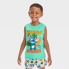 Toddler Boys' 2pc Disney Lilo & Stitch Tank and Shorts Set - Blue - 3 of 4