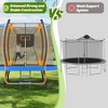 Okak 8/10FT Kids Trampoline with Basketball Hoop, Outdoor Trampolines with Enclosure Net and Ladder, Toddler Trampolines for Garden, Yard - 4 of 4