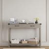 Farmhouse Entryway Table, Wooden Console Table with Drawers, 2 Tier Sofa Table with Storage - 3 of 4