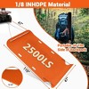 Yard Drag Sled, 47'' x 110'', 2500Lbs Heavy Duty Utility Sled, 1/8" HDPE Drag Glider with Ropes & Pull Cable - 2 of 4