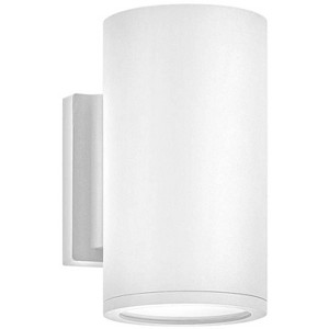 Hinkley Silo 8" High Satin White Cylindrical LED Outdoor Wall Light - 1 of 1