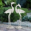 SPI Home Courting Egrets Garden Sculpture Set of 2 – Elegant Metal Birds for Outdoor Display - 2 of 3