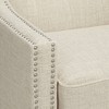 55 Downing Street Tivoli Ivory Linen Tufted Armchair - 4 of 4