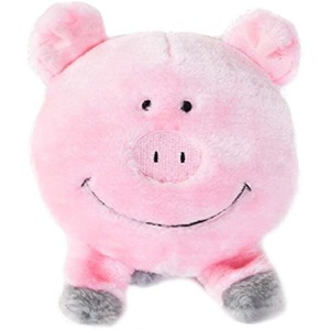 ZippyPaws Brainey Squeaky Plush Dog Toy, Pig - 1 of 1
