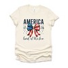 Simply Sage Market Coquette America Land Of The Free Short Sleeve Tee - 2 of 4
