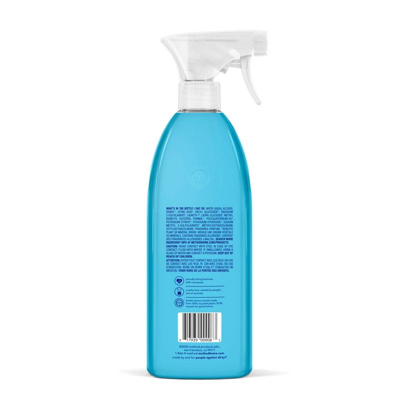 Method Eucalyptus Mint Cleaning Products Bathroom Cleaner Tub + Tile Spray Bottle - 28 fl oz, 2 of 12