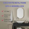NicBex 16" x 24" Recessed Black Metal Framed Medicine Cabinet with Mirror & Adjustable Shelves, Wall Mirror with Storage for Bathroom, Matte Black - 4 of 4