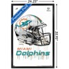 Trends International NFL Miami Dolphins - Drip Helmet 20 Framed Wall Poster Prints - 3 of 4