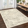 Area Rug Machine Washable Rug Vintage Distressed Non Slip Non Shedding Rugs Low Pile Foldable Retro Printed Indoor Carpet for Living Room Bedroom - 4 of 4