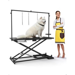 Dog Grooming Table Pet Grooming Table - 50'' Professional Electric Heavy Duty with Adjustable Height, Leveling Wheels, Grooming Arm - 1 of 4