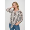 WEST K Women's Veronica Tie Front Blouse - 2 of 4