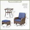 Buenhomino Patio Wicker Chairs Swivel Rocker Outdoor Rocking Chairs Set - 2 of 4