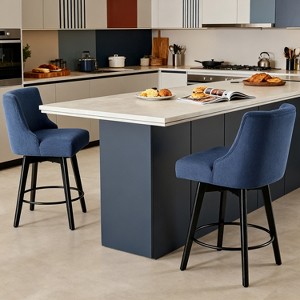 Vipbear 37-inch modern style high bar, rotatable, high-density foam pad, height suitable for 35-37 inch bars or kitchen islands - 1 of 4