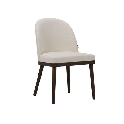 Modern Dining Chairs, Upholstered  Dining Room Chairs for Kitchen with Curved Backrest, Set of 2