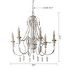 Parrot Uncle 29.5" Modern Beige Antler Chandeliers Adjustable Height - 4 of 4