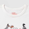 Kids' Adaptive Short Sleeve Graphic T-Shirt - Cat & Jack™  Cream L - 3 of 3