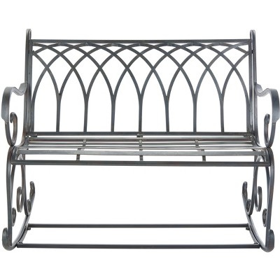 black outdoor bench target