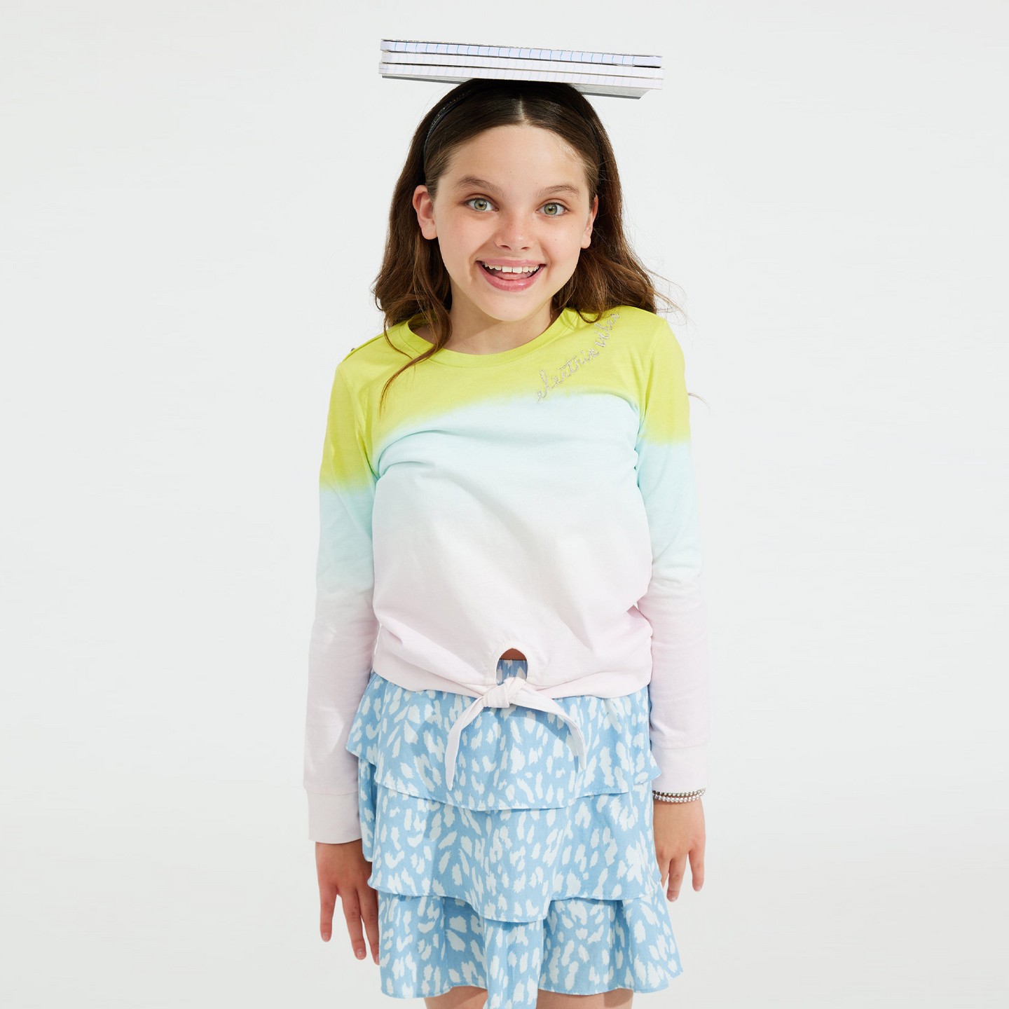 Футболка Rockets of Awesome Candy Dipped Tie Tee для девочек — фото 2