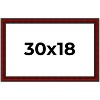 PosterPalooza | Weathered Red Picture Frame - UV Acrylic, Backing Board, Hanging Hardware Included - 2 of 4