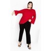 Avenue Women's Plus Size Jay Pleat Top - 4 of 4