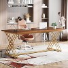 Tribesigns Large Computer Desk, Modern Wood Home Office Desk, Computer Table Executive Desk - 2 of 4