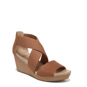 Dr. Scholl's Womens Barton Band Ankle Strap Wedge Sandal
