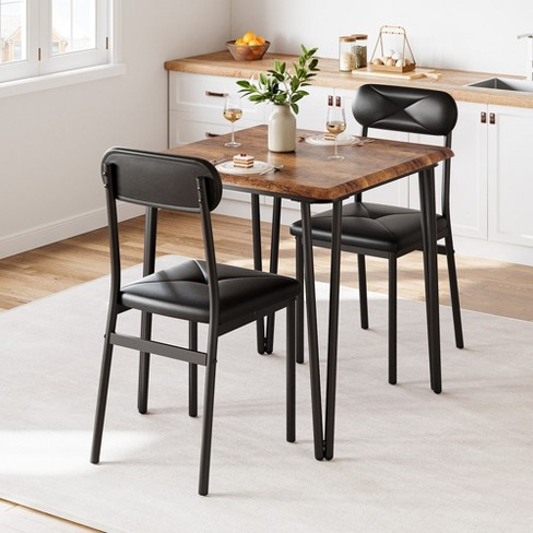 Small kitchen table with best sale chairs that fit underneath