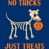 Men's Design By Humans No Tricks Just Treats Cute Halloween Dog Skeleton By rawresh6 T-Shirt - image 2 of 2