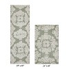 Medallion Collection 2 Piece 100% Cotton Tufted Bathroom Rug Set  with Non-Slip Backing, Machine Washable, Tumble Dry Bath Mat - 2 of 4