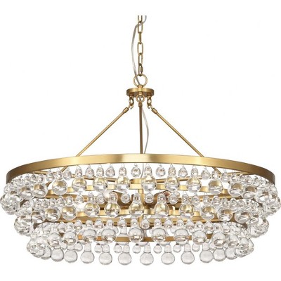 Robert Abbey Lighting Bling - Light Chandelier in  Antique Brass