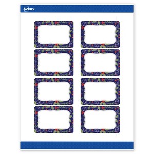 Avery Labels, 2" x 3", Silver-Navy, Matte, 80 total - 1 of 4