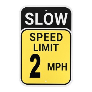 Unique Bargains Aluminum Weather Resistant Waterproof Rust Free Traffic Signs 1 Pc - 1 of 4