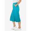 Woman Within Plus Size Elastic-Waist Knit Capri Pant - 4 of 4