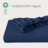260 Thread Count Organic Cotton Percale Fitted Sheet by Bare Home - 2 of 4