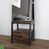 360° 66'' Swivel Jewelry Armoire w/Full-Length Mirror - Lockable Freestanding Cabinet - 3 of 4