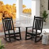 WestinTrends All-Weather Outdoor Patio Poly Classic Porch Rocking Chair (Set of 2) - 2 of 4
