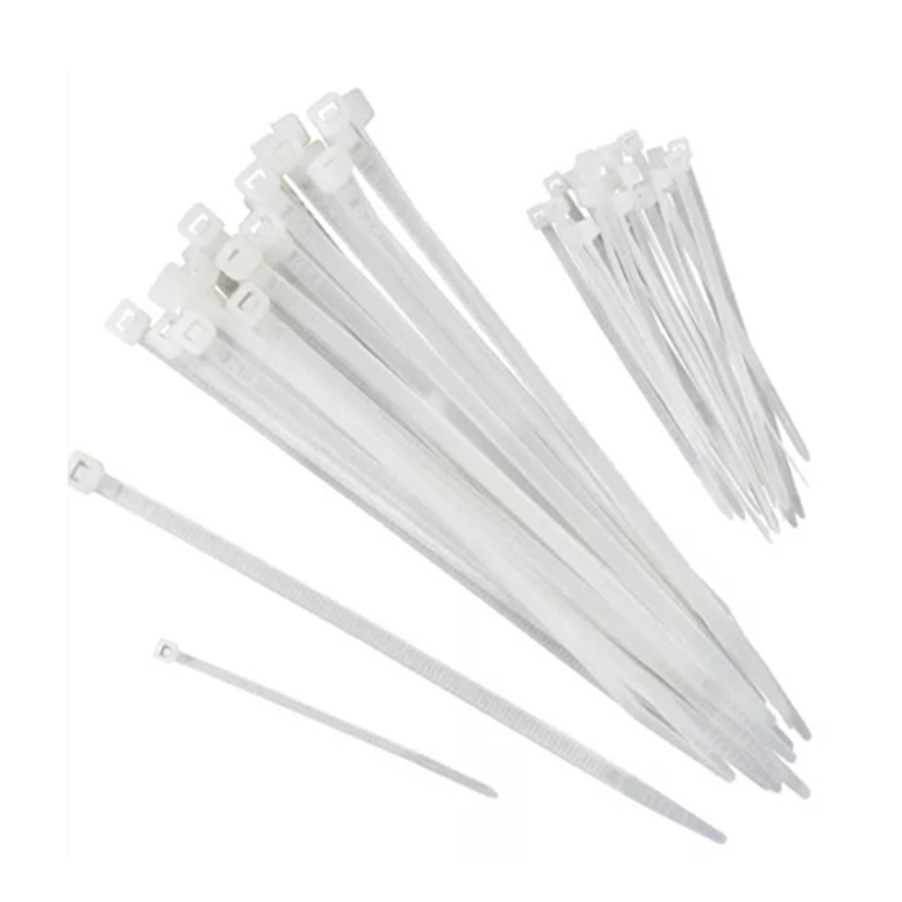 Blue Ridge Tools Cable Ties: Nylon Fasteners, White, 40 Pack, 12" Height, 2.5" Width