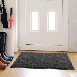 Door Front Door 46x35 Welcome Mats Entryway Garage High Traffic Areas Jumbo Size Doormat Entrance Waterproof Easy Clean - 1 of 4