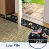 Machine Washable Modern Floral Bordered  Non Slip Area Rug for Living Room Soft Low Pile Indoor Aesthetic Carpet for Bedroom Dining Room Office - 3 of 4