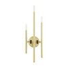 Livex Lighting Denmark 3 - Light Wall Light in  Satin Brass - 2 of 2