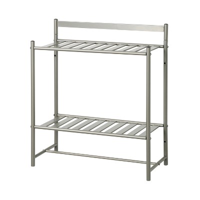 Slat Style Decorative Shelf Nickel - Zenna Home