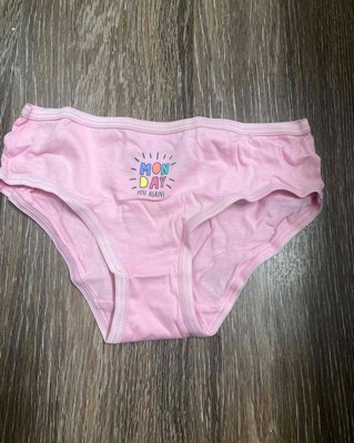 Cat & Jack Girls HIPSTERS 9 Pack Size 8 Weekdays Underwear Panties