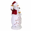 Roman 8.75 In Berry Snowman Christmas Figurine , Christmas Decor Snowman Gift Cardinal (1PC) - 4 of 4