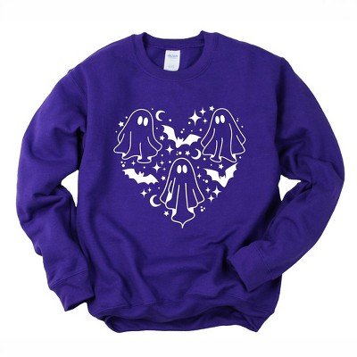Simply Sage Market Women's Graphic Sweatshirt Ghosts Heart