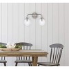 Elegant Lighting Hanson 2 lights bath sconce in polished nickel with clear shade - 2 of 4