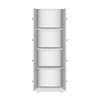 SKRAN 72.4" H Tall Storage Cabinet with 8 Doors and 4 Shelves, Wall Storage Cabinet for Living Room, Kitchen, Office, Bedroom, Bathroom - 4 of 4