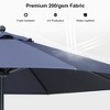 PURPLE LEAF Patio Umbrella Outdoor Table Umbrella Aluminum Frame Market Umbrella Sun Umbrella with 8 Sturdy Ribs - 3 of 4